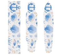 ZRWLUCKY Deep Blue Sea Pattern Skateboard Grip Tape 33.1"x9.1" 1 Sheet Sandpaper Cruiser Board Anti-Slip Longboard Scooter Deck Griptape