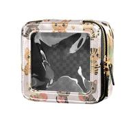 ZRWLUCKY Easter Bengal Cats Blush Clear Makeup Bag Small Toiletry Bags Small Cosmetic Bag for Purse for Travel, Easter Bengal cats Blush