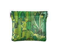 ZRWLUCKY Green Western Mexican Cactus Ladies Small Leather Bag Change Portable Mini Wallet Bag for Men Women Travel,Western Mexican Cactus Green,12cm(L) x,Western, Western Mexican cactus, green,
