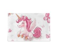ZRWLUCKY Peach Unicorn Butterfly Wooden Jigsaw Puzzles for Adults, 1000 Pieces, 19.7 x 29.5 inches, Puzzle for Family Game Play