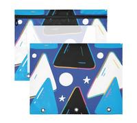 ZRWLUCKY Pencil Cases With Smooth Zippers for A4 Paper Letter 2 Pack Classroom Supplies