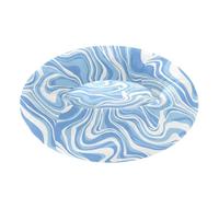ZRWLUCKY Pet Cat Bed Calming Anti Anxiety fluffier Dog Cave Bed for Small Size Pets Sleeping Blue Aqua Waves