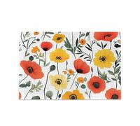 ZRWLUCKY Poppy Beauty Summer Flower Wooden Jigsaw Puzzles for Adults, 1000 Pieces, 19.7 x 29.5 inches, Puzzle for Family Game Play