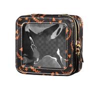 ZRWLUCKY Toiletry bag / toiletry bag / toiletry bag / toiletry bag / toiletry bag / toiletry bag / toiletry bag with the words "Happy Halloween" / , Grimace Happy Halloween Pumpkin, Grimace Happy