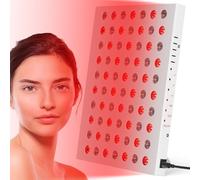 Zrwuldu Red Light Panel Combo 660nm & 850nm, 70LEDs Lamp with 10/20/30Mins Timer and Holder, 35W Infra Light Lamps Panel for Home/Office/Gym Use (not Heated)