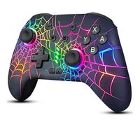 ZRZLMVP Switch Controller - Wireless Switch Pro Controllers Compatible with Switch/OLED/Lite/Switch 2, 1000mAh Rechargeable Switch Gaming Controllers with 9 Colors LED, Turbo, Vibration, Wake Up