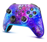 ZRZLMVP Wireless Switch Pro Controller for Switch/OLED/Lite/Switch 2, 1200mAh Rechargeable Switch Gaming Controllers with 8 Colors LED & Cool Nebula Design, Wake Up, Turbo, Vibration, Motion Control