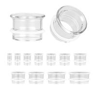 ZS 1 Pair Glass Ear Gauges | Hypoallergenic Single Flare Ear Tunnels | Lightweight Ear Stretchers Piercing Jewelry with O-Rings | Sizes 2G to 1 Inch, 0g(8mm), Glass, no gemstone