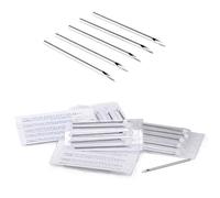 ZS 100pcs Body Piercing Needles - 14G, 15G, 16G, 18G, 20G, Ear Navel Nose Lip Nipple Piercing, Disposable Professional Body Piercing Needles Tool, Tattoo Supplies