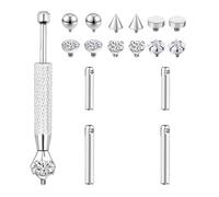 ZS 16G G23 Titanium Ear Piercing Set for Women Men- Internally Threaded 6mm Studs Earrings/8mm Horseshoe Hoops with CZ for Hypoallergenic Cartilage, Tragus, Helix, Conch, Daith, Titanium, Cubic