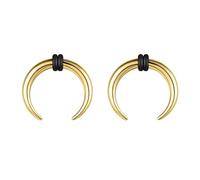 ZS 2Pcs Pincher Tapers Septum Rings, 2G 4G 6G 8G 10G 14G 16G Buffalo Horseshoe Stretcher Expander Piercing for Stretching Pierced Nose Ear Gauge, Stainless Steel, no gemstone