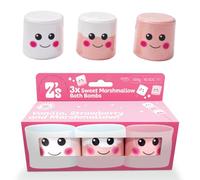 Z's 3 x 100g Large Marshmallow Bath Bombs Gift Set, Moisturising, Birthday Present for Her, Women, Girlfriend, Mum