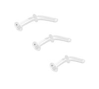 ZS 3Pcs Glass Nose Piercing Retainer Nose Ring Stud, 14G 16G 18G Curved Cartilage Conch Daith Helix Retainer Nose Septum Piercing Jewelry for Men Women (16G(1.2mm))