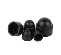 ZS Hardware 10-30Pcs Hex Nut Caps M4-M14 PE Plastic Bolt Covers for Car Wheels Exterior Trim(Black,M14x21x24(10pcs))