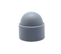 ZS Hardware 10-30Pcs Hex Nut Caps M4-M14 PE Plastic Bolt Covers for Car Wheels Exterior Trim(Grey,M14x21x24(10pcs))