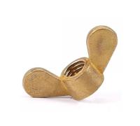ZS Hardware Brass Wing Butterfly Thumb Nuts M3-M20, Pure Copper Fasteners(M4 10PCS)