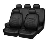 ZSALTT 9 Pcs Car Seat Covers Leather for Toyota Prius 2005-2019, Front Rear Seat Cover Full Sets Full Surround Waterproof Car Accessories,A/Black