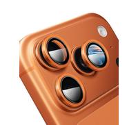 ZSAUTHREE Compatible with iPhone 17 Pro Max/17 Pro Camera Lens Protector-1:1 Invisible Fit,Ultra Clarity,Military-Grade 10H+ Aerospace Glass,Anti-Scratch & Easy Installation-Cosmic Orange