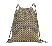 ZSCHJW Egg Cup Noodle Ramen Print Lightweight Foldable Drawstring Backpack Gym Bag Travel Yoga Outdoor Activities