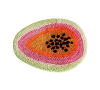 ZSCYD-yingda1992 Passion Fruit Shaped Rug Fruits Bath Mat Area Rug Non-Slip Bathroom Door Mat for Bedroom Bathroom Kitchen Cartoon Area Rug for Bathroom Soft Bathmat Home Decor (18.5x25.6in)
