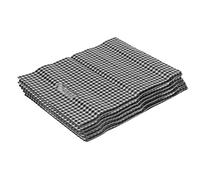 ZSDLKUTYR 100Pcs Black White Grid LDPE Bags, Reu Party Favor Bags with Handles, 10.6x7.9in Goodie for Boutiques Retas Trade Shows, ay Holida