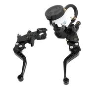 ZSDTRP Motorcycle 7/8" 22mm Handlebar Brake Master Cylinder Clutch Lever Left & Right Set Universal Compatible with Motorcycle Street Sport Dirt Pit Mini Bike Scooter ATV (Black)