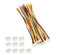 ZSDZFYLLK 10 Sets Jst Xh 2.54mm 4 Pin Plug Male Connector with 150mm Soft Silicone Wire & XH2.54 4P Female Connector
