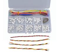 ZSDZFYLLK Jst SH 1.0mm Connectors Kit with Single Head Pre-Crimped Soft Silicone Cables for F3 Omnibus F4 Pro F7 Racing Drone