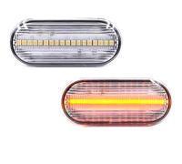 ZSEDWRU Car Turn Signal Light Compatible With Vw For Golf For Jetta For Bora For B5/B5.5 For Passat MK4 1999 2000 2001 2002 2003 2004 Smoked Amber Full Front Side Marker Light