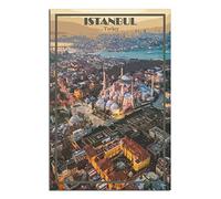 ZSEFV Istanbul Turkey Scenery Vintage Travel Poster Decorative Posters Modern Bedroom Canvas Art Poster Picture Painting Posters Wall Decor art Gift