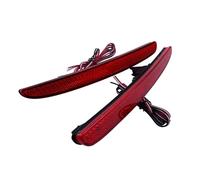 ZSGHJA Brake Light For Civic X MK X 5 Door Hatchback 2016-up 2pcs Red Lens LED Rear Bumper Reflector Brake Stop Light Car Accessories Barn Door High Mount Stop Lamp