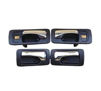 ZSGHJA Car Handle Cover 4Pcs/lot Chrome ABS Plastic Black Auto Interior Inside Door Handle for Accord 3 Stypes 4th 6th Generation Inner Handle(Set B 4th)