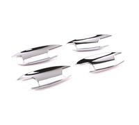 ZSGHJA Car Handle Cover for Benz C E GLC Class W205 W213 X253 2017 2018 Car Exterior Door Handle Pull/Door Bowl Carbon Texture Cover Decor Inner Handle(Door Bowl Silver)