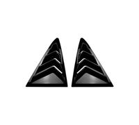 ZSGHJA Car Rear Spoiler For Fiesta For MK8 2018 2019 2020 2021+ Rear Window Quarter Shutter Louver Cover Side Vent Trim Vent Car Accessories Rear Spoiler(Gloss black)