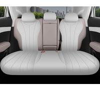 ZSGHJA Front Seat Cover 1PCS Car Seat Cover Custom Luxury Leather Interior Decoration Accessories For MG ZS 2018 2019 2020(Rear White)