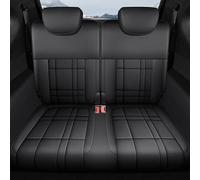 ZSGHJA Front Seat Cover Custom Full Coverage Pu Leather Waterproof Car Seat Cover For Mazda 3 BK 2006 2007 2008 2009(Rear Black)