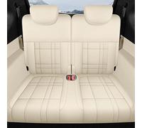 ZSGHJA Front Seat Cover Custom Full Coverage Pu Leather Waterproof Car Seat Cover For Mazda 3 BK 2006 2007 2008 2009(Rear Beige)