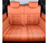 ZSGHJA Front Seat Cover Custom Full Coverage Pu Leather Waterproof Car Seat Cover For Mazda 3 BK 2006 2007 2008 2009(Rear Orange)