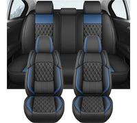 ZSGHJA Front Seat Cover For Kia K5 DL3 Diamond Summer Breathable PU Leather Car Seat Covers Full Set Interior Protector Accessories(Blue)