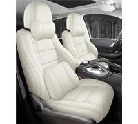 ZSGHJA Front Seat Cover For Opel For Astra H 2004 2005 2006 2007 2008 Custom Car Seat Covers Full Set Durable Material 360 Covered Leather(Beige)