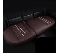 ZSGHJA Front Seat Cover For Toyota For Corolla E150 Ice Silk + Leather Universal Car Seat Cover Breathable Interior Decoration Accessories(Brown,Rear)