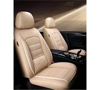 ZSGHJA Front Seat Cover Universal Leather Full Set Car Seat Cover For Volvo V50 S40 Xc90 Xc40 C30 S80 Xc60 C70 V70 S80L V40 V60 V90 S90(Beige)