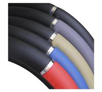 ZSGHJA Steering Wheel Cover 38CM Car Steering Wheel Cover Auto Steering Wheel Braid On The Steering Wheel Cover Case Funda Volante Universal Car Accessories Car Steering Wheel(Black)