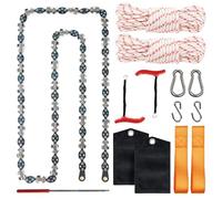 ZSGrowth 53 Inch High Reach Tree Limb Hand Rope Saw, 68 Sharp Teeth Blades on Both Sides, Folding Rope Chain Saw