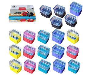 ZSharp Pencil Sharpeners, Multicolour, Pack of 20, Multipack, Single Hole Sharpeners, Party Bag Fillers, School Home Office Use, iZOFAX