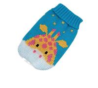 ZSHDTKWB Dog Clothes Christmas Cat Dog Sweater Pullover Winter Dog Clothes For Small Dogs Chihuahua Yorkies Jacket Pet-blue Giraffe-xxxl