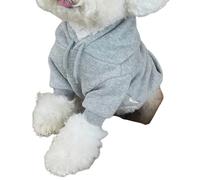 ZSHDTKWB Dog Clothes Dog Hoodies Pet Dog Coat Winter Dog Clothes New Warm Pet Clothing For Dog Puppy Sweatshirt Chihuahua-grey 1-l