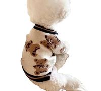 ZSHDTKWB Dog Clothes Dog Winter Sweater Knitted Warm Pet Clothes For Small Medium Dogs Chihuahua Puppy Pet Sweaters Yorkshire-brown-xl