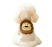 ZSHDTKWB Dog Clothes Dog Winter Sweater Knitted Warm Pet Clothes For Small Medium Dogs Chihuahua Puppy Pet Sweaters Yorkshire-grey 1-m