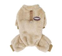 ZSHDTKWB Dog Clothes Pet Dog Clothes Four Legs Warm Jumpsuits For Dogs Winter Warm French Bulldog Jacket Pug Coats Chihuahua-khaki-s